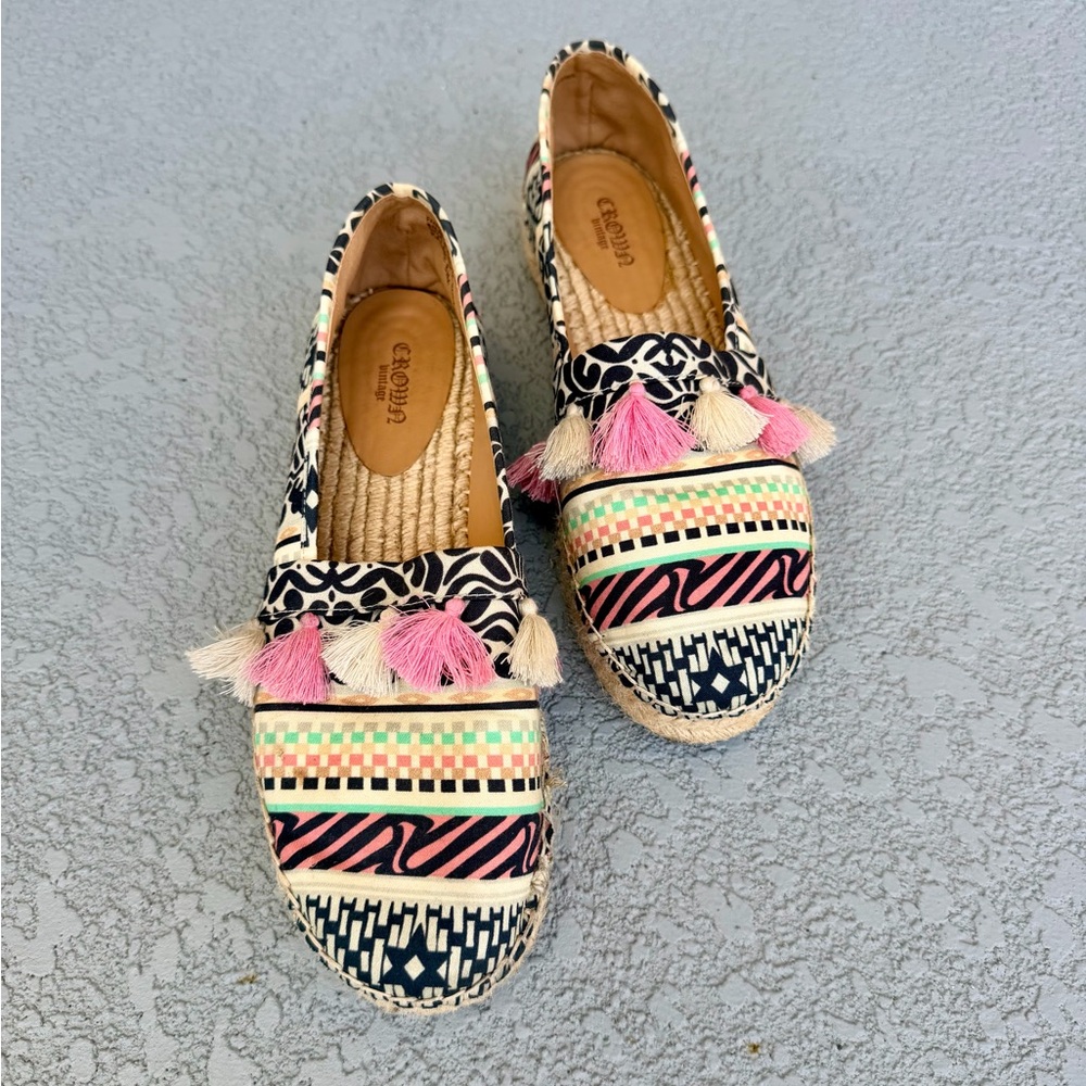 Crown Vintage Striped Espadrilles